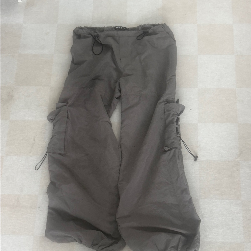Motel Rocks Gray Cargo Pants